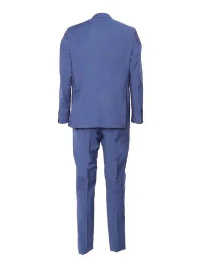 Breras Milano Single-breasted Suit In Blue