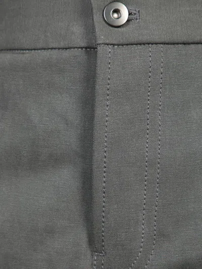 Burberry Tailored Grey Trousers With Unique Cuff Detail In Grey