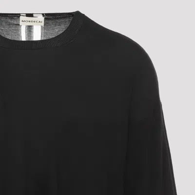 Mordecai Double Layer Sweater Fresco In Black