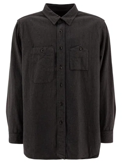 Engineered Garments Regular Fit Flannel Shirt For Men In Grey