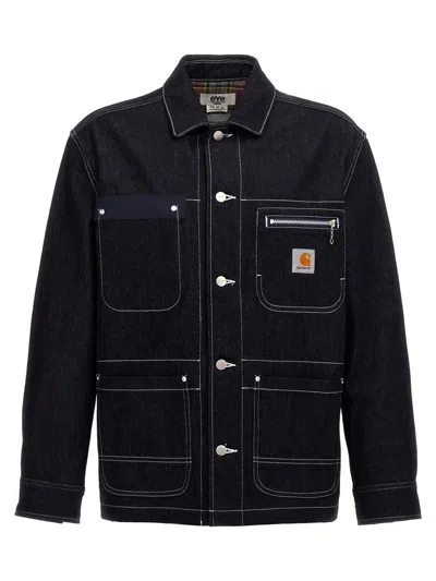 Junya Watanabe Carhartt Jacket With Collared Design And Multiple Pockets In Blue
