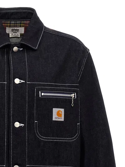 Junya Watanabe Carhartt Jacket With Collared Design And Multiple Pockets In Blue