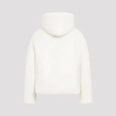 Mordecai Feather Down Jacket With Hood And Pockets In Beige