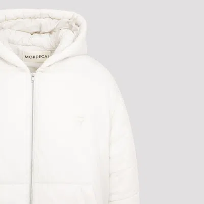 Mordecai Feather Down Jacket With Hood And Pockets In Beige