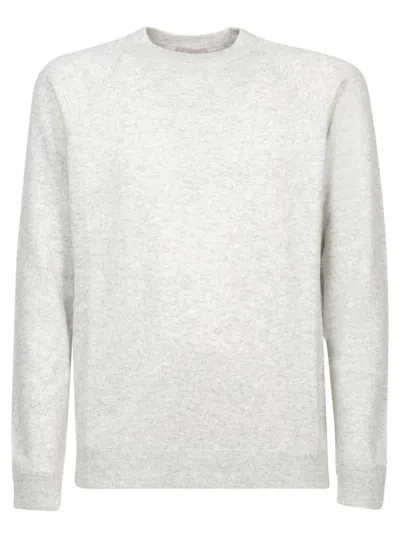 Herno Grey Cashmere Sweater In Grey