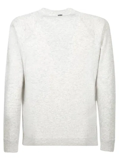 Herno Grey Cashmere Sweater In Grey