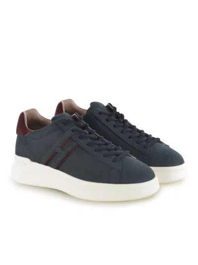 Hogan Sneakers H580 In Pelle Scamosciata In Blue