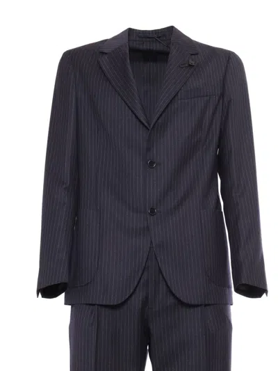 Lardini Easy Wear Drop 7 Reg Man Suit In Multicolor