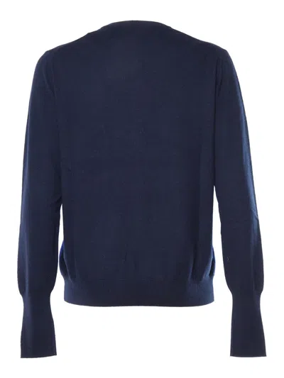 Ballantyne Argyle-intarsia Sweater In Blue