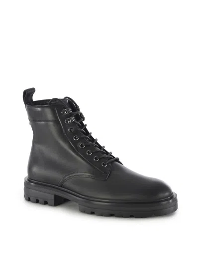 Hogan H673 Combact Boots Shoes In Black