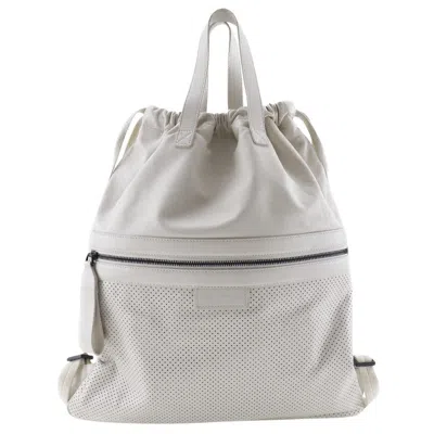 Pre-owned Bottega Veneta Beige Leather Backpack Bag ()