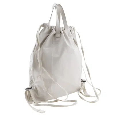 Pre-owned Bottega Veneta Beige Leather Backpack Bag ()