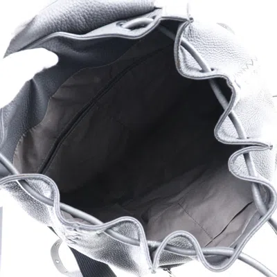 Pre-owned Bottega Veneta Intrecciato Grey Leather Backpack Bag ()