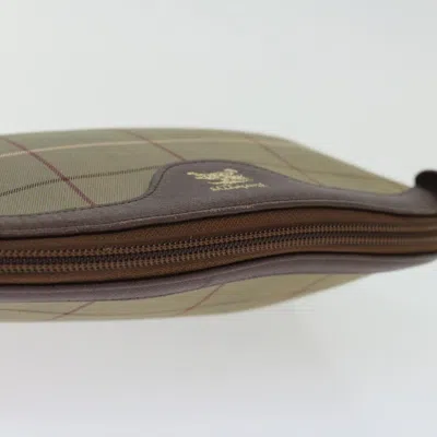 Pre-owned Burberry Nova Check Brown Canvas Clutch Bag ()
