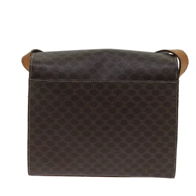 Pre-owned Celine Céline Macadam Brown Canvas Shoulder Bag ()