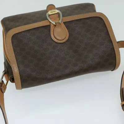 Pre-owned Celine Céline Macadam Brown Canvas Shoulder Bag ()