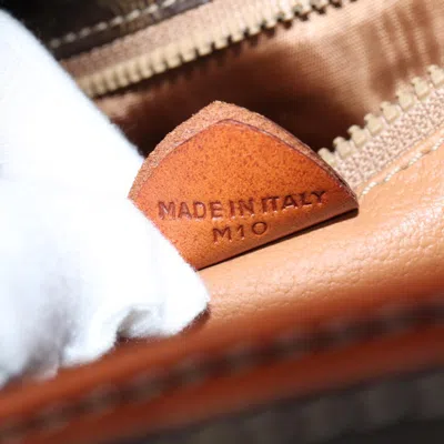 Pre-owned Celine Céline Macadam Brown Canvas Shoulder Bag ()