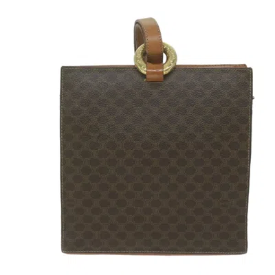 Pre-owned Celine Céline Macadam Brown Canvas Shoulder Bag ()