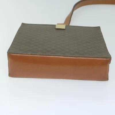 Pre-owned Celine Céline Macadam Brown Canvas Shoulder Bag ()