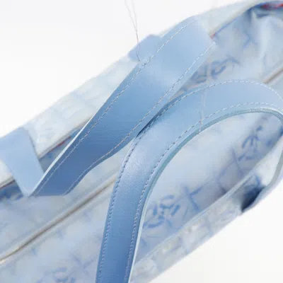 Pre-owned Chanel Travel Line Blue Canvas Tote Bag ()