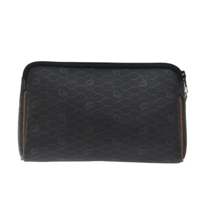 Pre-owned Dior Honeycomb Black Canvas Clutch Bag ()
