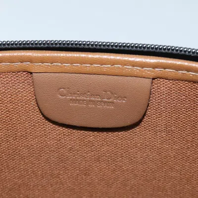 Pre-owned Dior Honeycomb Black Canvas Clutch Bag ()