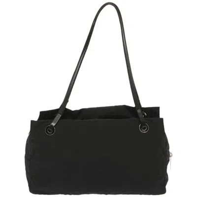 Pre-owned Fendi Zucca Black Canvas Shoulder Bag ()
