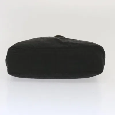 Pre-owned Fendi Zucca Black Canvas Shoulder Bag ()