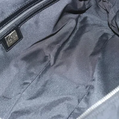 Pre-owned Fendi Zucca Black Canvas Shoulder Bag ()
