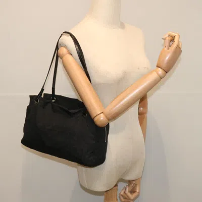 Pre-owned Fendi Zucca Black Canvas Shoulder Bag ()