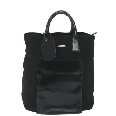 Pre-owned Gucci Black Canvas Tote Bag ()