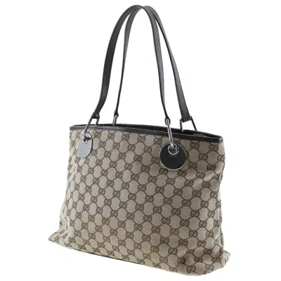 Pre-owned Gucci Gg Canvas Brown Canvas Tote Bag ()