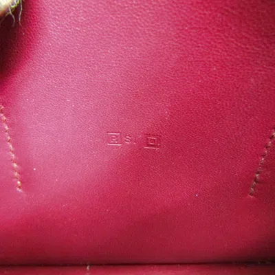 Pre-owned Hermes Hermès Dogon Burgundy Leather Wallet  ()