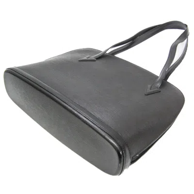 Pre-owned Louis Vuitton Lussac Black Leather Shoulder Bag ()