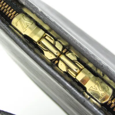 Pre-owned Louis Vuitton Lussac Black Leather Shoulder Bag ()