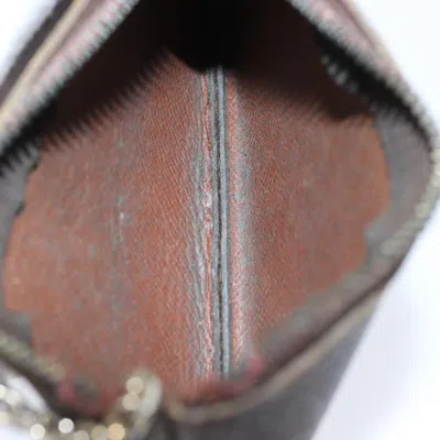 Pre-owned Louis Vuitton Pochette Clés Brown Canvas Wallet  ()