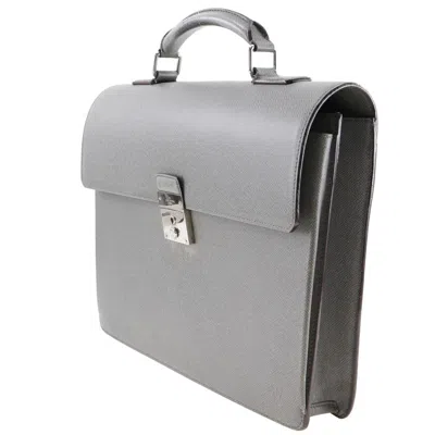 Pre-owned Louis Vuitton Robusto Grey Leather Briefcase Bag ()