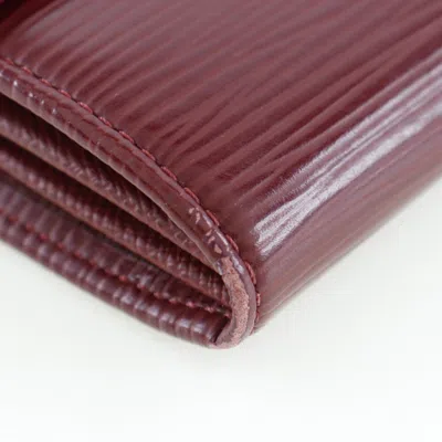 Pre-owned Louis Vuitton Sarah Red Leather Wallet  ()