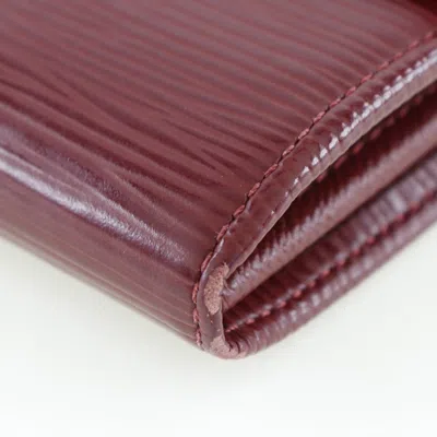 Pre-owned Louis Vuitton Sarah Red Leather Wallet  ()