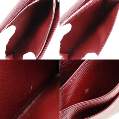 Pre-owned Louis Vuitton Sarah Red Leather Wallet  ()