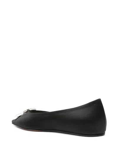 Shop Amina Muaddi Women Camelia Leather Ballets In Multicolor