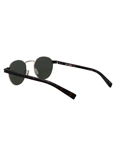 Saint Laurent Injectate Silver Havana Sunglasses