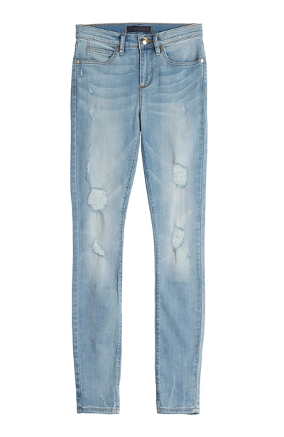 Juicy Couture Distressed Skinny Jeans In Blue