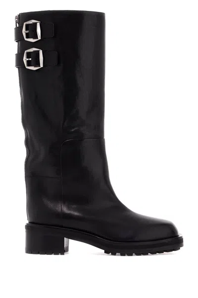 Jimmy Choo Brooklyn 50 Leather Knee-high Boots In Black