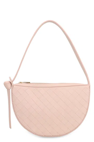 Bottega Veneta Knot Detail Mini Sunrise Bag In Pink