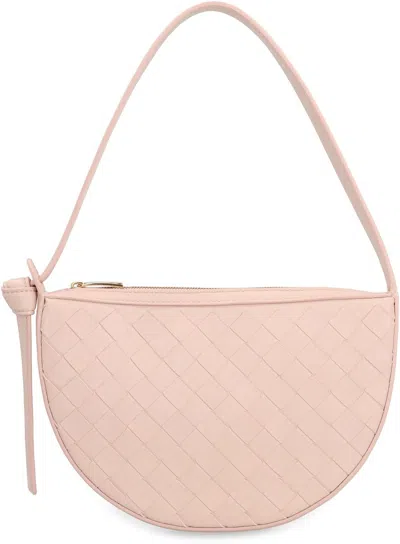 Bottega Veneta Knot Detail Mini Sunrise Bag In Pink