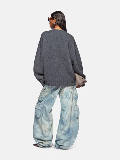 Attico Grey Sweater In Grey