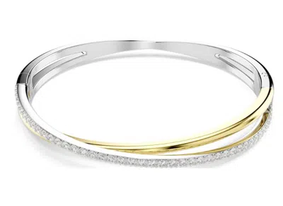 Swarovski Hyperbola Bangle Mixed Plating White In Multicolor