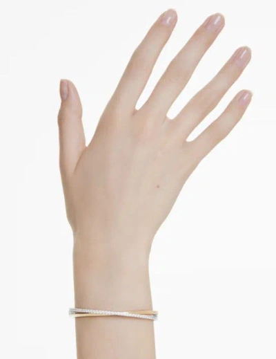 Swarovski Hyperbola Bangle Mixed Plating White In Multicolor
