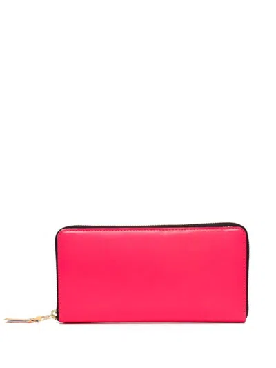 Comme Des Garçons Contrast-zip Wallet In Multicolor